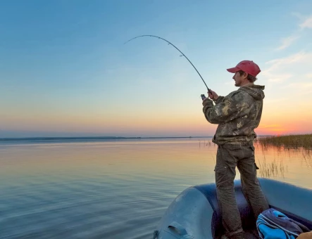 Fishing in Lake Sevan