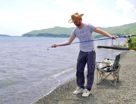 Fishing in Lake Sevan