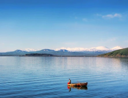 Fishing in Lake Sevan