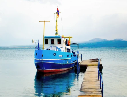 Fishing in Lake Sevan