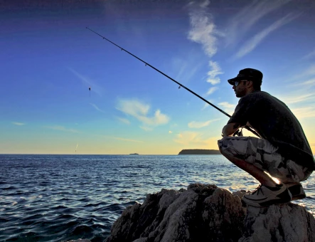 Fishing in Lake Sevan