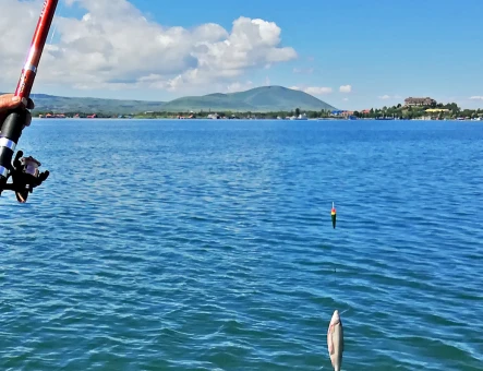 Fishing in Lake Sevan