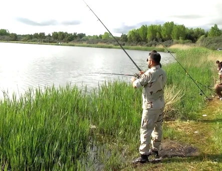 Fishing in Lake Sevan