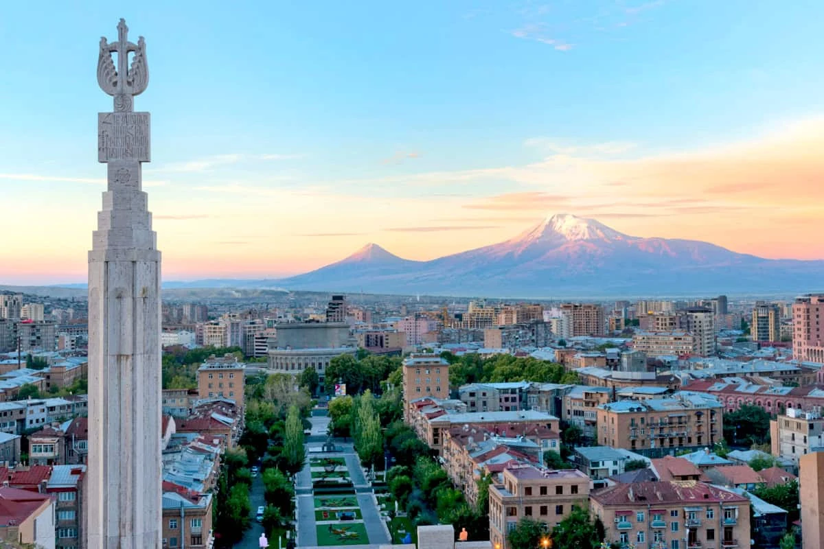 View from the top of the Cascade The best locations to visit in Yerevan and its surroundings: View from the top of the Cascade