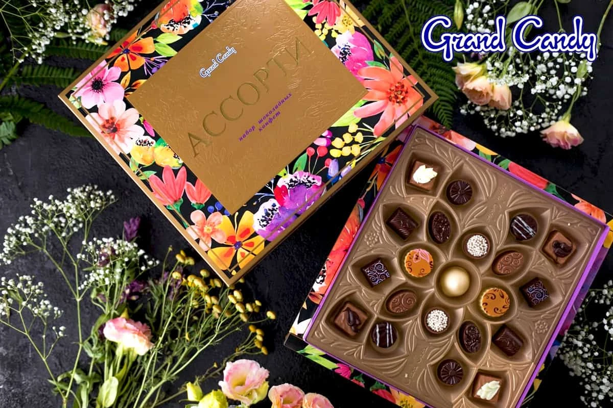 Ассорти шоколадных конфет от Grand Candy Подборка подарков и сувениров из Армении: Ассорти шоколадных конфет от Grand Candy