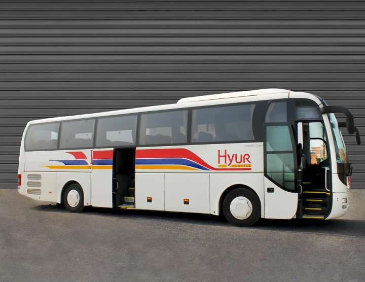 Coach Bus (50 passengers, 50 luggages), Air Conditioner, Fridge, Toilet, Monitors, Audio and Video System with USB, Microphone