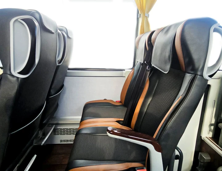Pullman grande (50 persone, 50 bagagli), Condizionatore, Frigo, Monitora, Sistema Audio/Video con USB e microfono