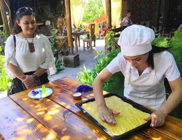 Echmiadzin Cathedral, St. Hripsime, St. Gayane, Gata making, Voskeni wine factory