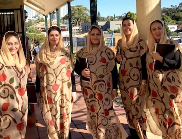 Храм Гарни, Монастырь Гегард, исполнение духовных песен Вокальным квинтетом Луйс