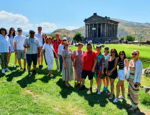 Sightseeing and walking tour in Yerevan, Garni Temple, Geghard Monastery