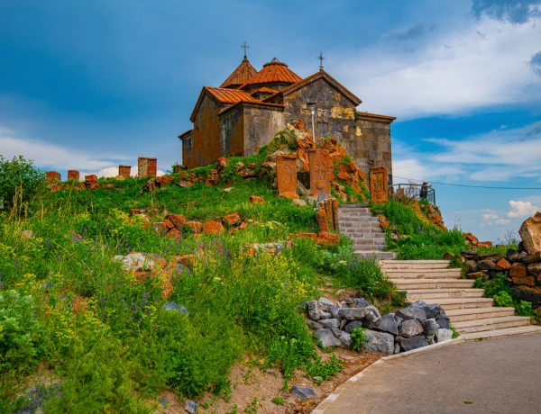 Lake Sevan, Hayravank, Noratus Crosstones, Selim Caravanserai, Hin Areni wine factory, Jermuk, Waterfall