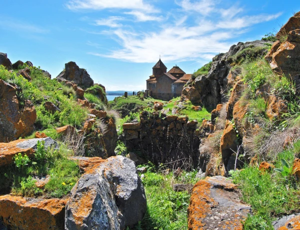 Lake Sevan, Hayravank, Noratus Crosstones, Selim Caravanserai, Hin Areni wine factory, Jermuk, Waterfall