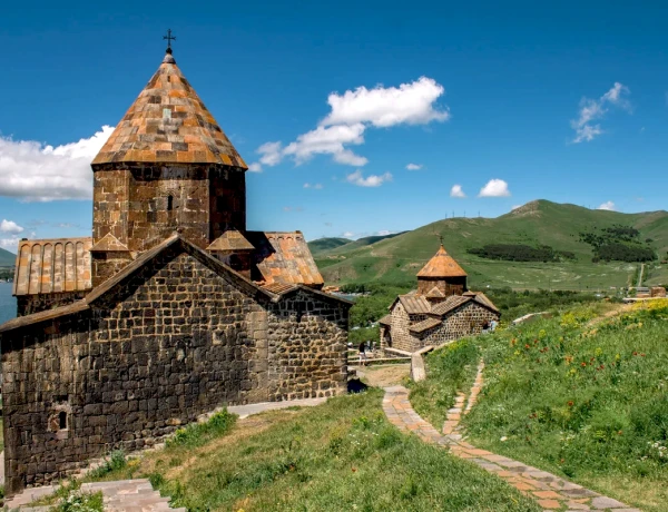 Lake Sevan, Hayravank, Noratus Crosstones, Selim Caravanserai, Hin Areni wine factory, Jermuk, Waterfall